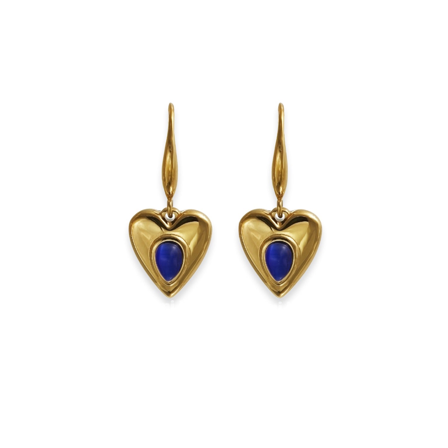 18k gold plated silver earring