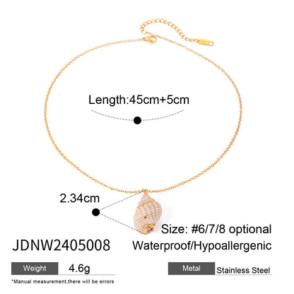 Stainless Steel Heart Necklace Simple High-End Earrings Non-Fading Titanium Steel Jewelry for Women