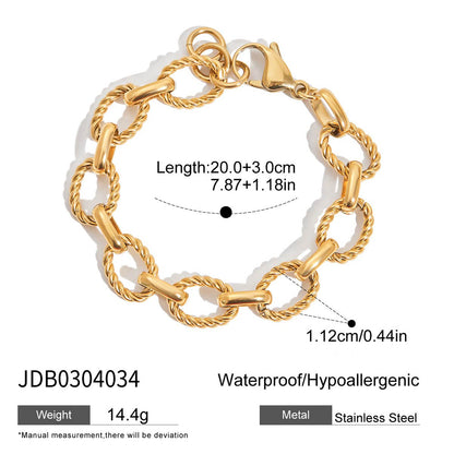 Stainless Steel Necklace Light Luxury High-end Bracelet Titanium Steel Jewelry Hot-selling Accessories for Women Non-fading