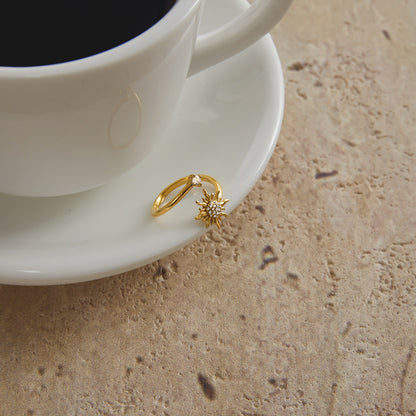 Original Design Zircon Ring Titanium Steel Non-Fading Jewelry Stainless Steel Accessories for Women High-End Feel