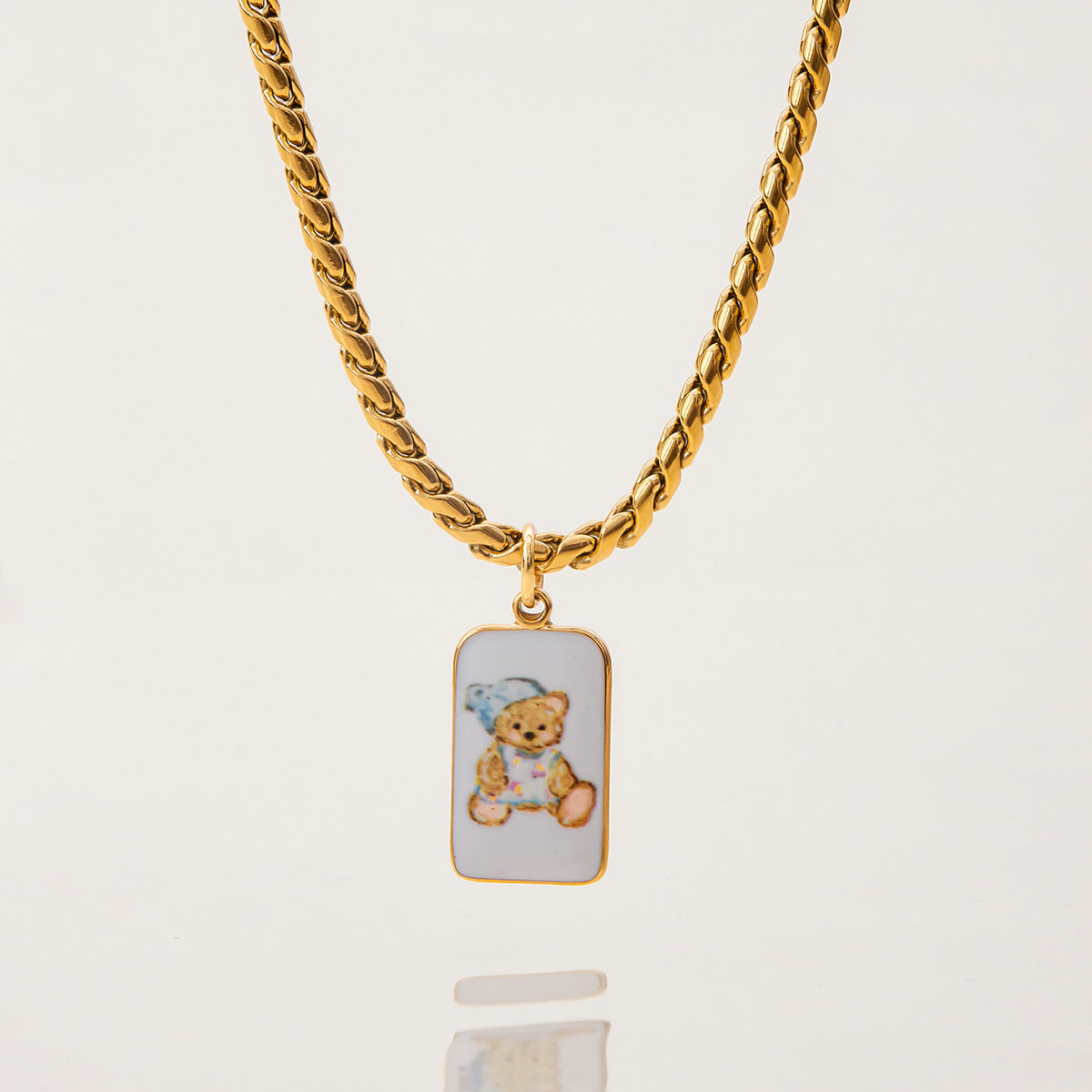 Titanium Steel Oil Drop Necklace Light Luxury High-end Clavicle Chain Non-fading Hot-selling Stainless Steel Jewelry