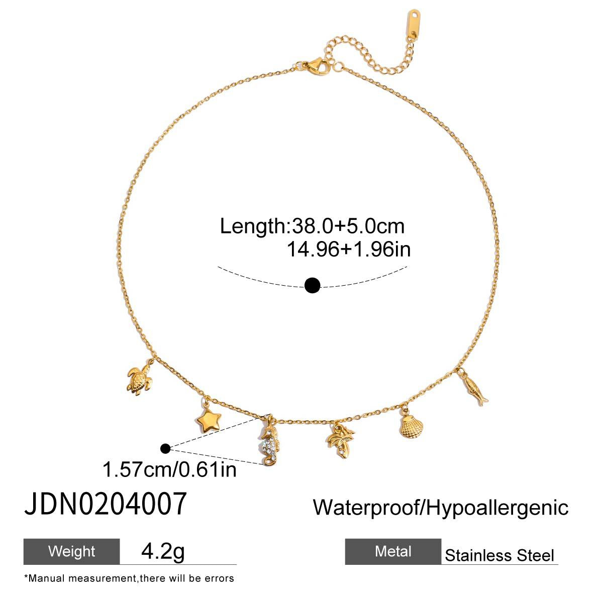 Titanium Steel Zircon Necklace for Women, Light Luxury High-End Clavicle Chain, Non-Fading Stainless Steel Jewelry