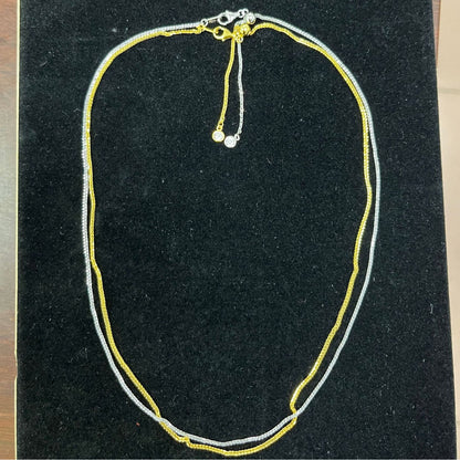 Pure Silver S925 Chopard Chain Adjustable Length Necklace Sweater Chain Versatile