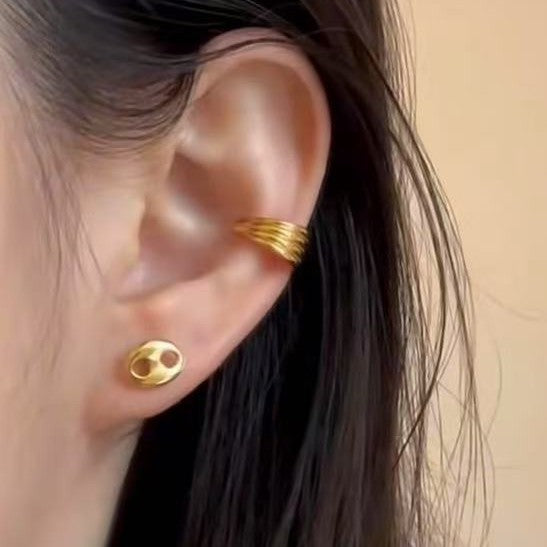 Classic Pig Nose Versatile 925 Silver Fashionable Elegant High-end Simple Ins Style Exquisite Earrings