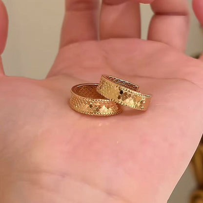 Pure Silver S925 CNC Fish Scale Crushed Ice Craft Earrings Studs Exquisite High-end Fashion