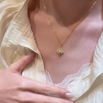 Pure Silver S925 High-end Luxury High Carbon Diamond Ace of Spades Necklace Fashion Versatile Heavy Craftsmanship Niche Design Necklace