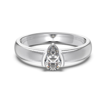Luxury French Style S925 Sterling Silver Ring for Women with Water Drop Egg-Shaped Zircon Inlay, Exquisite Wedding Ice Flower Cut Women's Jewelry