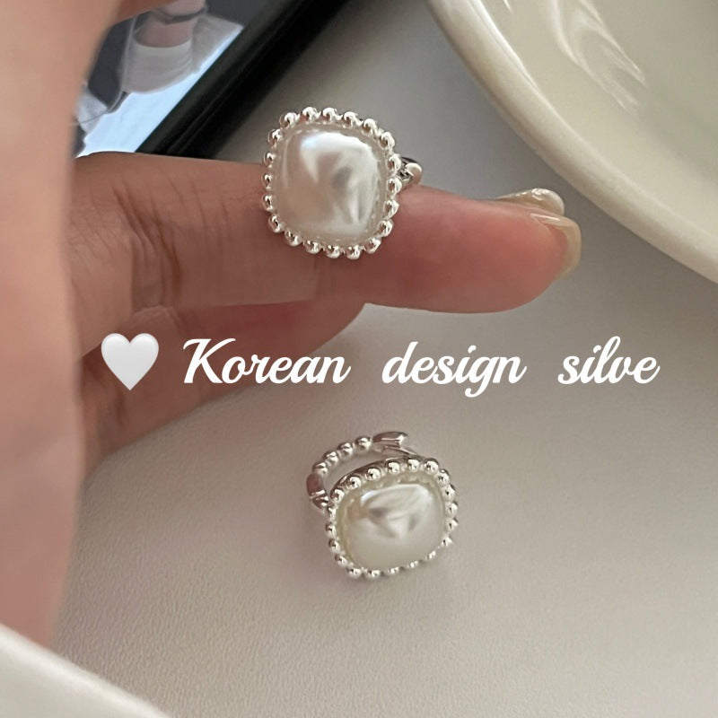 High-End Style Niche Silver Jewelry S925 Sterling Silver Personalized Pearl Jewelry Versatile Combination Set