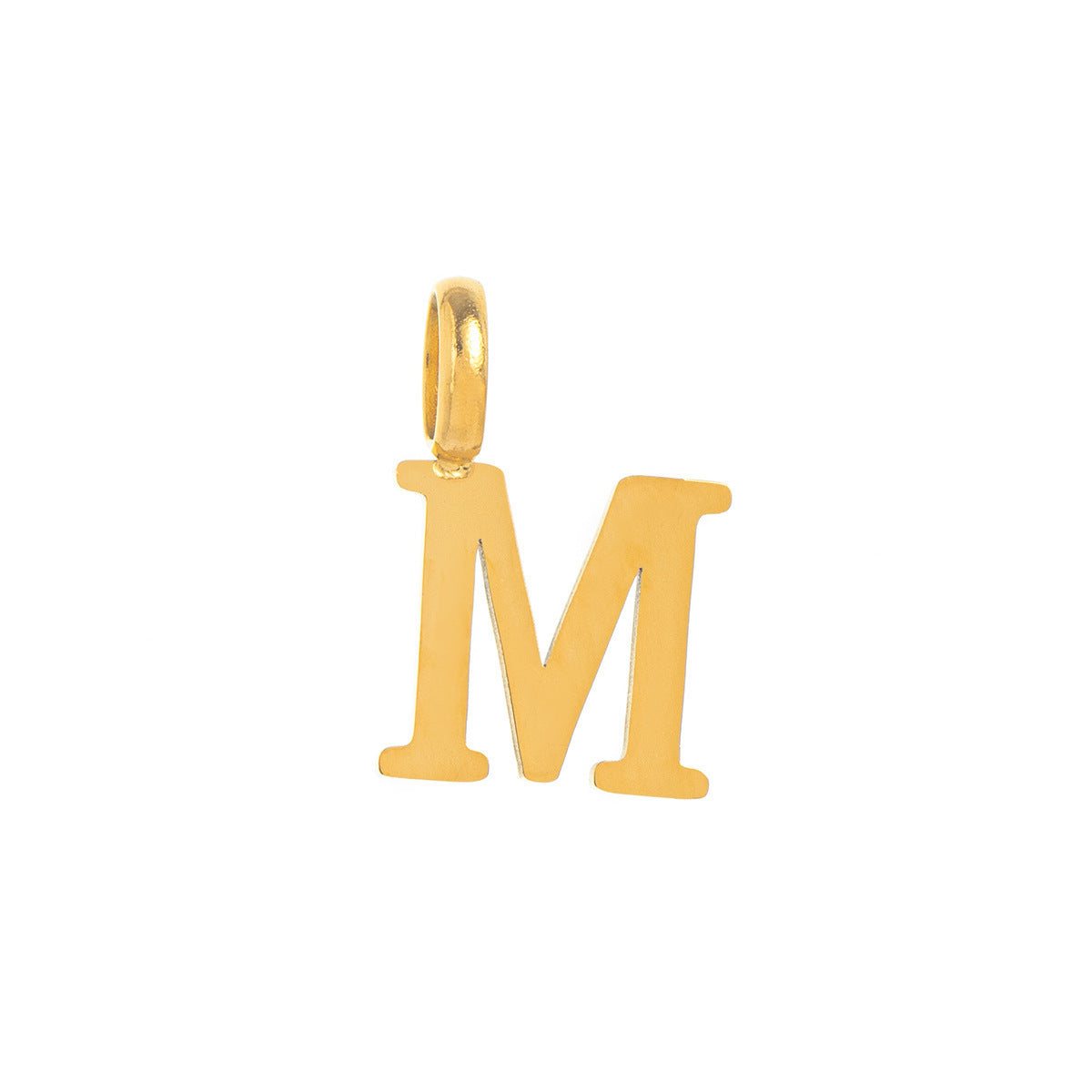 DIY Titanium Steel Heart-shaped Twelve Birthstone DIY Pendant Necklace Letter Name Family Gift Heart-shaped Accessories Pendant