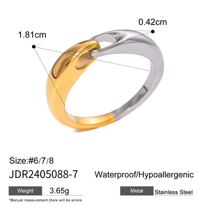 Stainless Steel Flower Ring High-End Ins Style Ring Jewelry Titanium Steel Exaggerated Rings