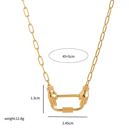 DIY Stainless Steel Starfish Flat Conch Pendant DIY Accessories Furnace Vacuum Electroplating 18K Gold Color Retention