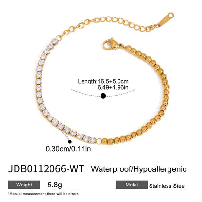 Titanium Steel Jewelry Stainless Steel Layered Bracelet Light Luxury High-End Feel Non-Fading Jewelry Tennis Chain