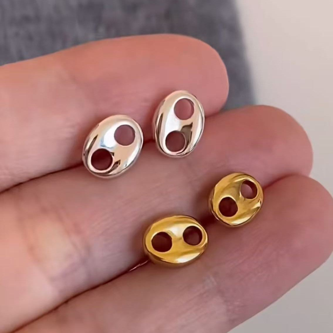 Classic Pig Nose Versatile 925 Silver Fashionable Elegant High-end Simple Ins Style Exquisite Earrings