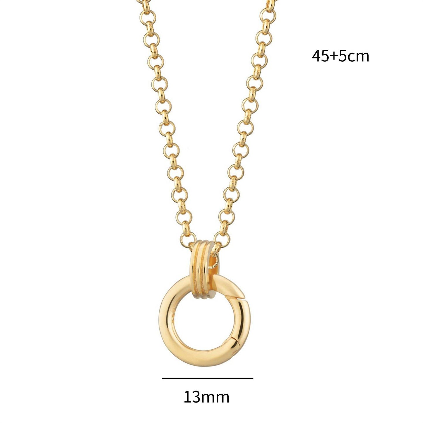 DIY Stainless Steel Starfish Flat Conch Pendant DIY Accessories Furnace Vacuum Electroplating 18K Gold Color Retention