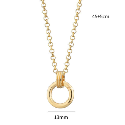 DIY Stainless Steel Starfish Flat Conch Pendant DIY Accessories Furnace Vacuum Electroplating 18K Gold Color Retention