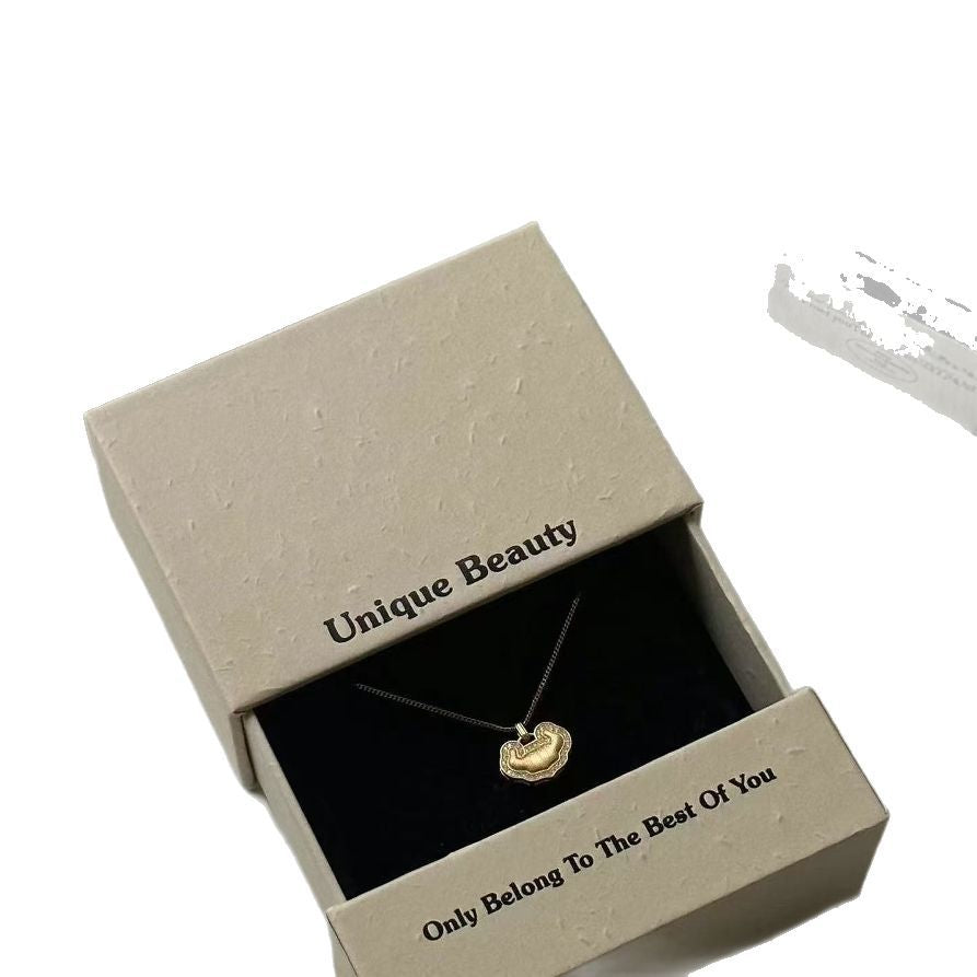 S925 Sterling Silver Brushed Craft Ruyi Lock Bag Pendant for Women High-end New Chinese Style National Trend Clavicle Chain