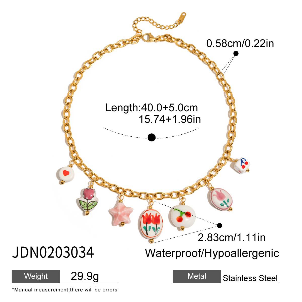 Titanium Steel Shell Necklace Light Luxury High-end Beach Vacation Style Collarbone Chain Stainless Steel Jewelry