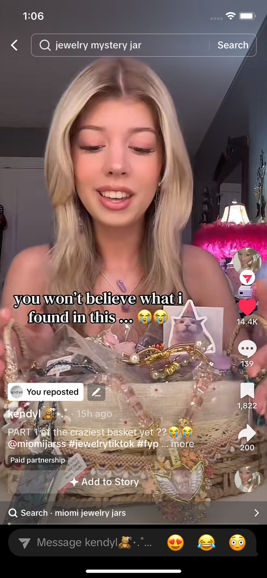 influencer Kendyl sister style mystery jewelry jar