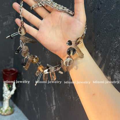 whimsical soft gothic witchy necklace