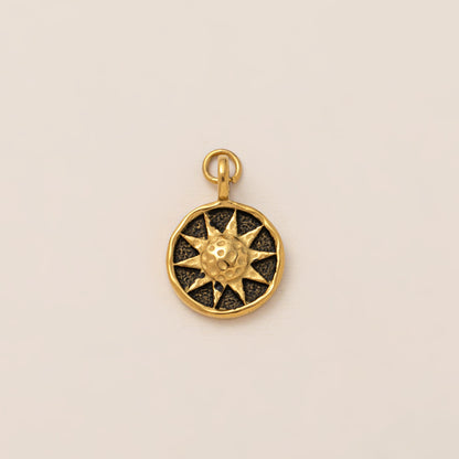 DIY Stainless Steel Mini Elephant Lotus Heart Single Pendant Necklace Furnace Vacuum Electroplating 18K Gold Color Retention