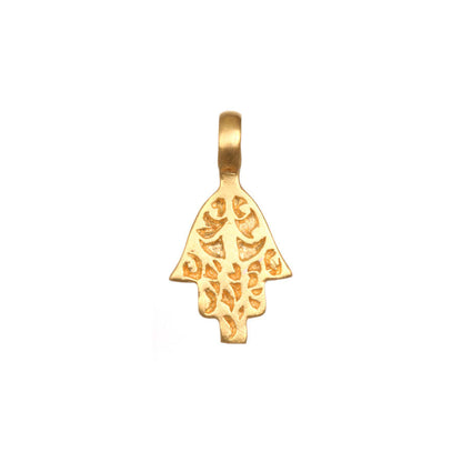 DIY Stainless Steel Mini Elephant Lotus Heart Single Pendant Necklace Furnace Vacuum Electroplating 18K Gold Color Retention