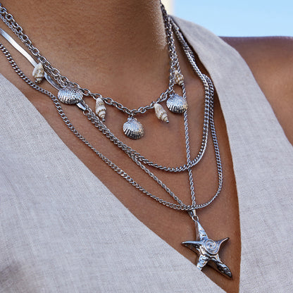 Starfish Titanium Steel Necklace Light Luxury High-end Clavicle Chain Stainless Steel Jewelry Non-fading Hot Item