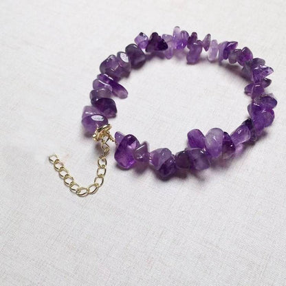 Meisa Crystal Yellow Crystal Crushed Stone Bracelet 14K Gold Plated Accessories Long-lasting Color Retention