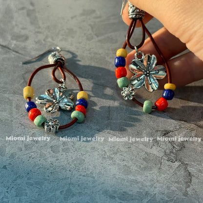 follower boho whimsical earring handmade