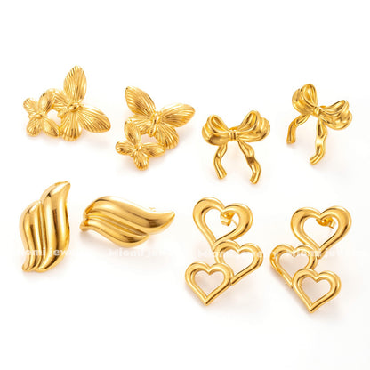 18k gold plated earring