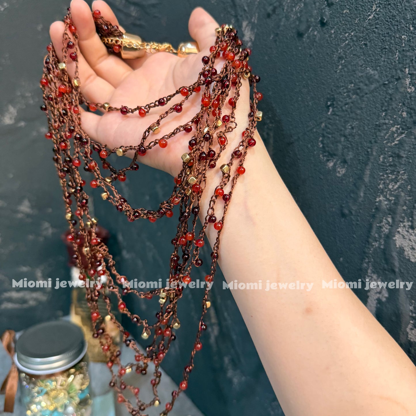 Red gothic choker necklace （soft）