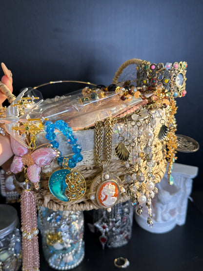 influencer Raquel same style mystery jewelry basket 50% copy items