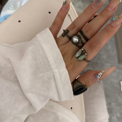 5pcs-vintage butterfly ring set