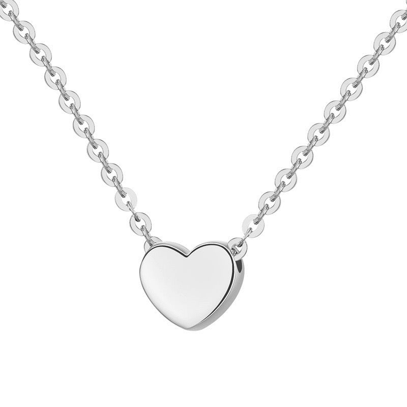 S925 silver Simple sterling silver love necklace