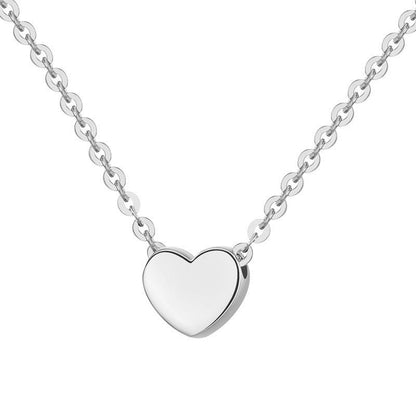 S925 silver Simple sterling silver love necklace