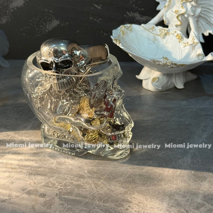 customize Gothic-style skull glass cups, mysterious jewelry cups, including original products