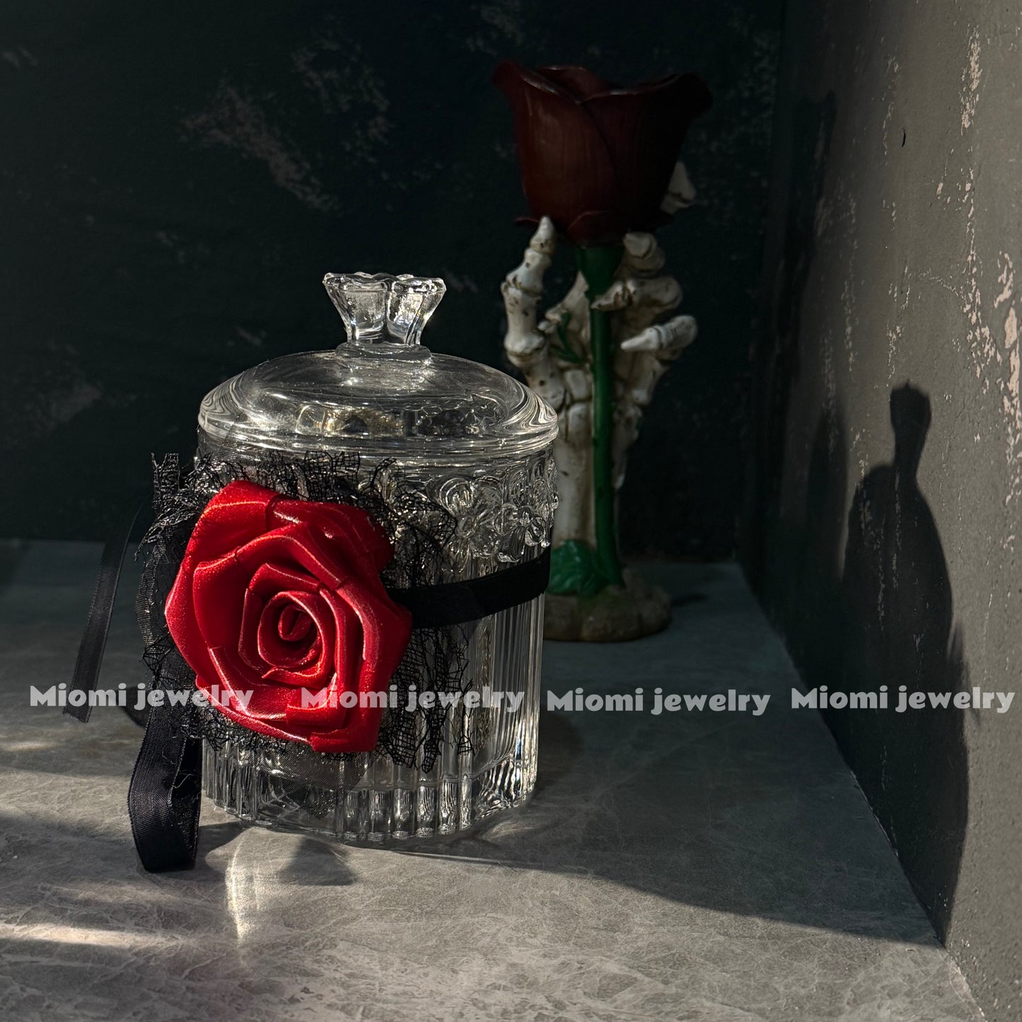 customize Witch Series Custom Jewelry Jar with Witch Style and Elements
