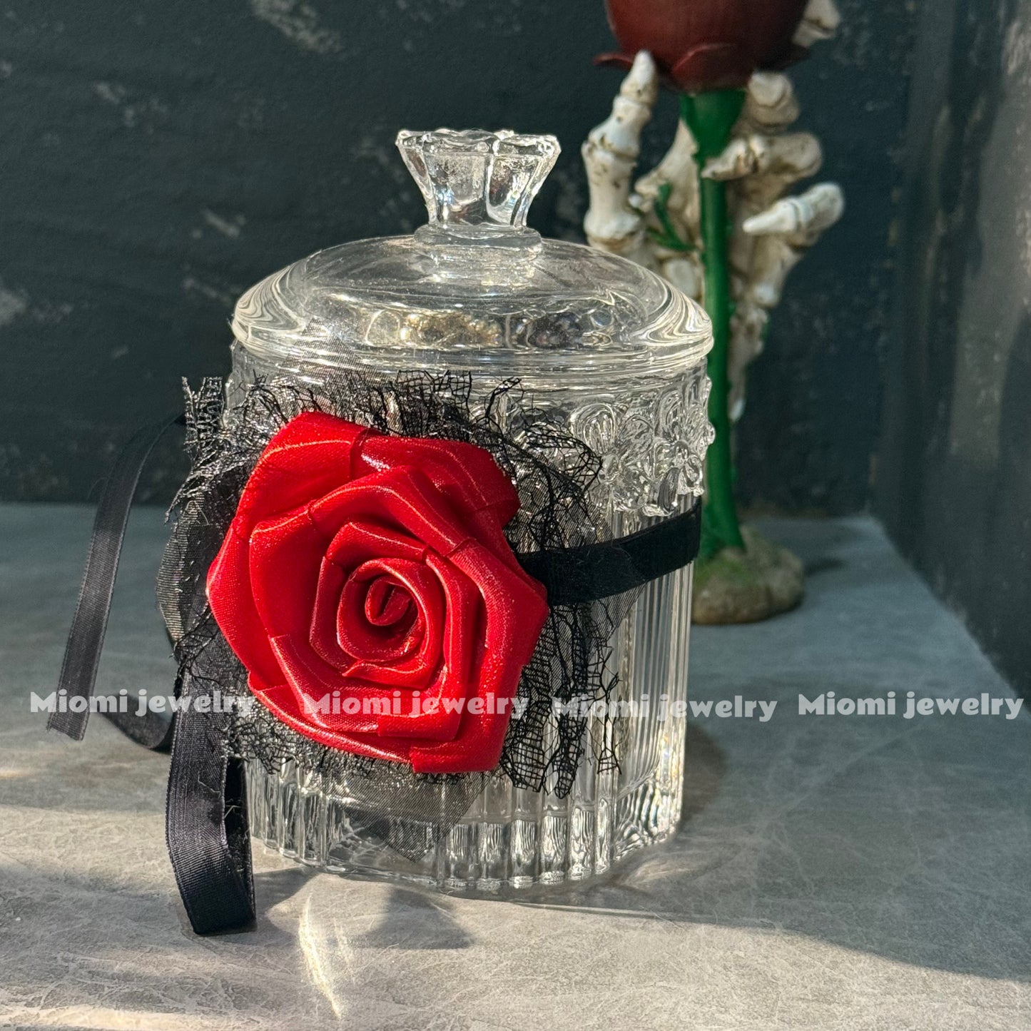 customize Witch Series Custom Jewelry Jar with Witch Style and Elements