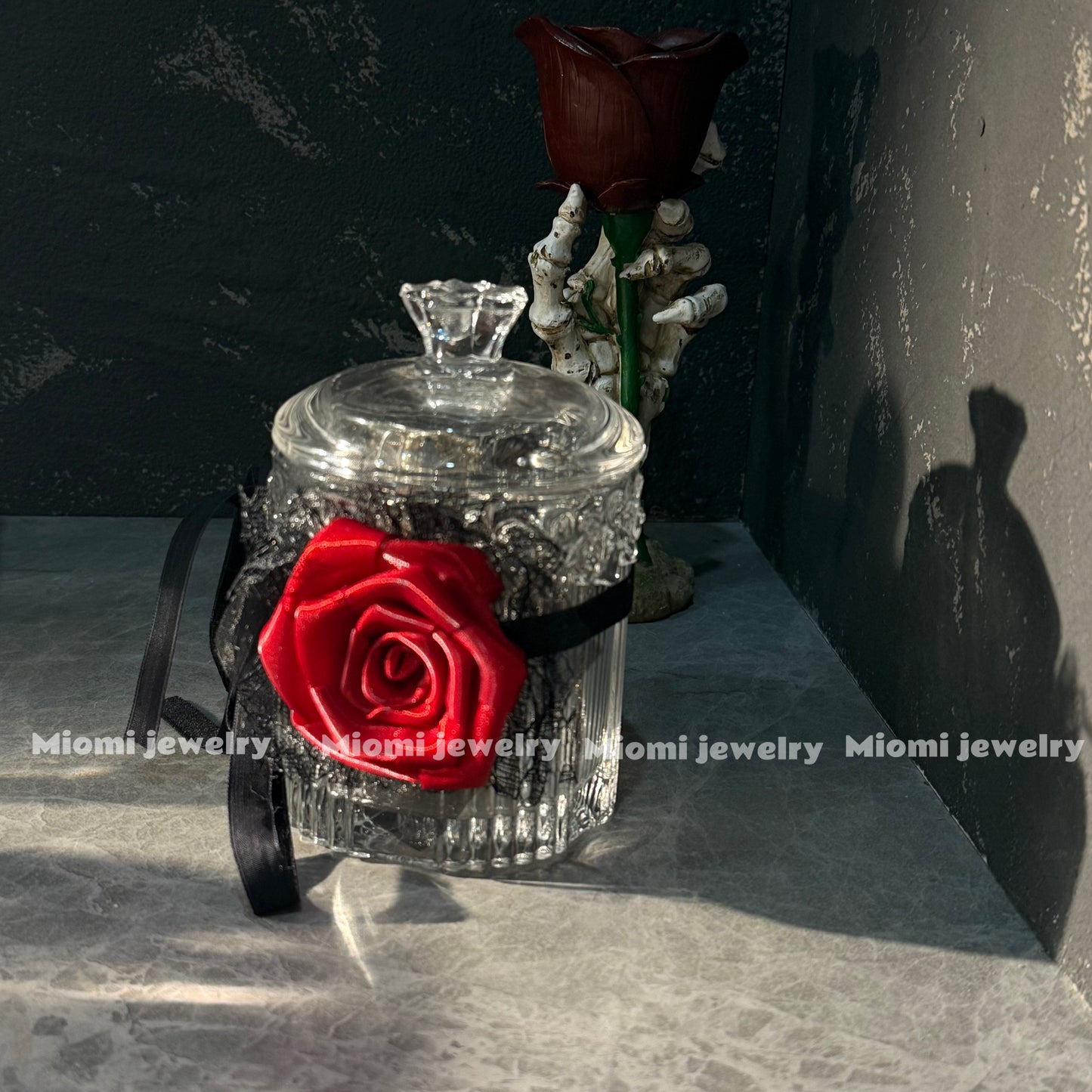 customize Witch Series Custom Jewelry Jar with Witch Style and Elements