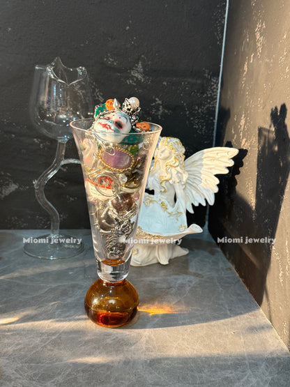 customized All rings jar30-35pcs include crystal rings and original design ring