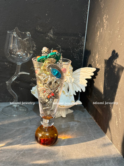 customized All rings jar30-35pcs include crystal rings and original design ring