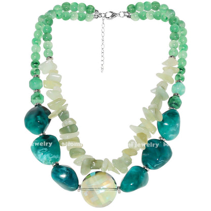 green necklace set
