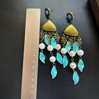 Mermaid fairy whimsical Vintage sea earring fish tail