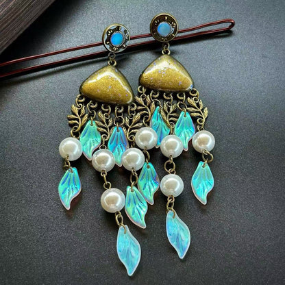 Mermaid fairy whimsical Vintage sea earring fish tail