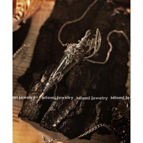 Breath of the Dragon + Original Dragon's Blood Bottle, Medieval Glass Bottle Pendant Necklace gothic  original design witchy