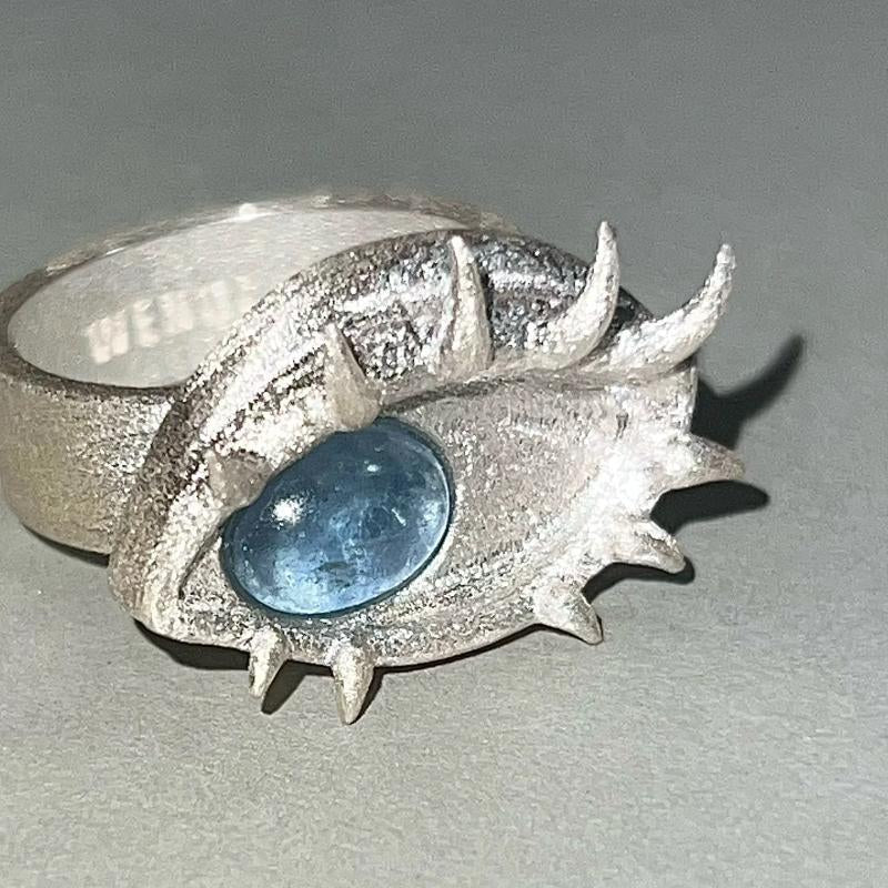 eye bule ring alloy witch whimsical