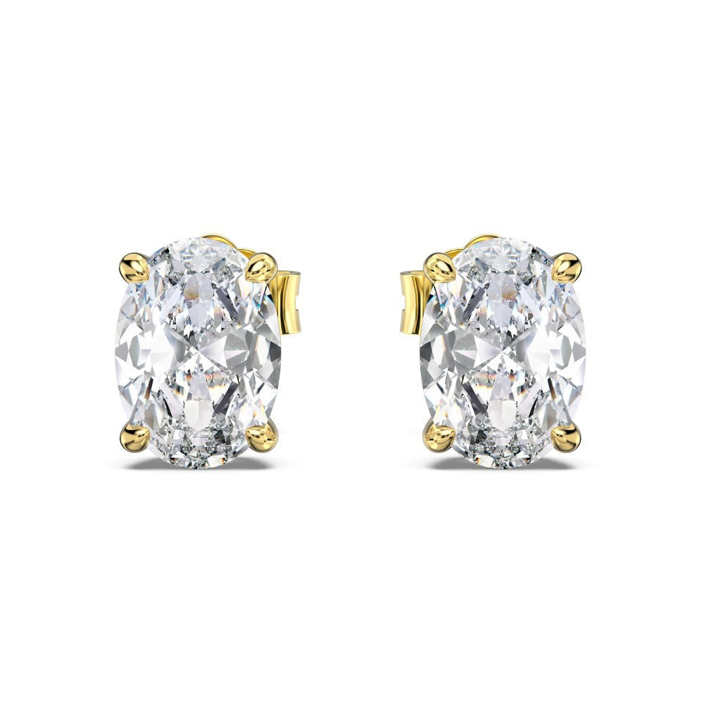 Cross-Border Hot-Selling S925 Sterling Silver Sugar Cube Earrings Four-Prong White Pear-Shaped Heart-Shaped Oval Water Drop Super Sparkling Earrings
