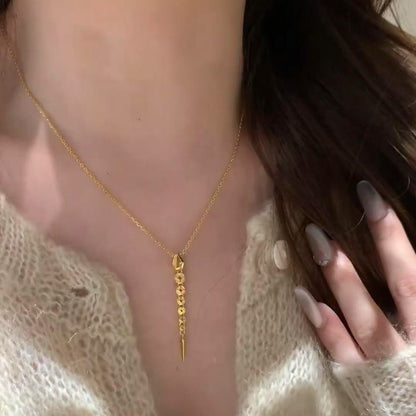 Pure Silver S925 Money Snake Necklace Light Luxury Niche Design High-end Ins Style Versatile Collarbone Chain