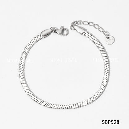 Stackable Irregular Texture Heart Jewelry Set Stainless Steel Vacuum Plating Non-Fading Autumn Winter Bracelet Bangle