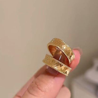 Pure Silver S925 CNC Fish Scale Crushed Ice Craft Earrings Studs Exquisite High-end Fashion