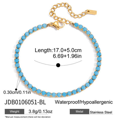 Titanium Steel Devil's Eye OT Buckle Bracelet Niche Light Luxury Hand Jewelry Non-Fading Stainless Steel Autumn Winter Accessories